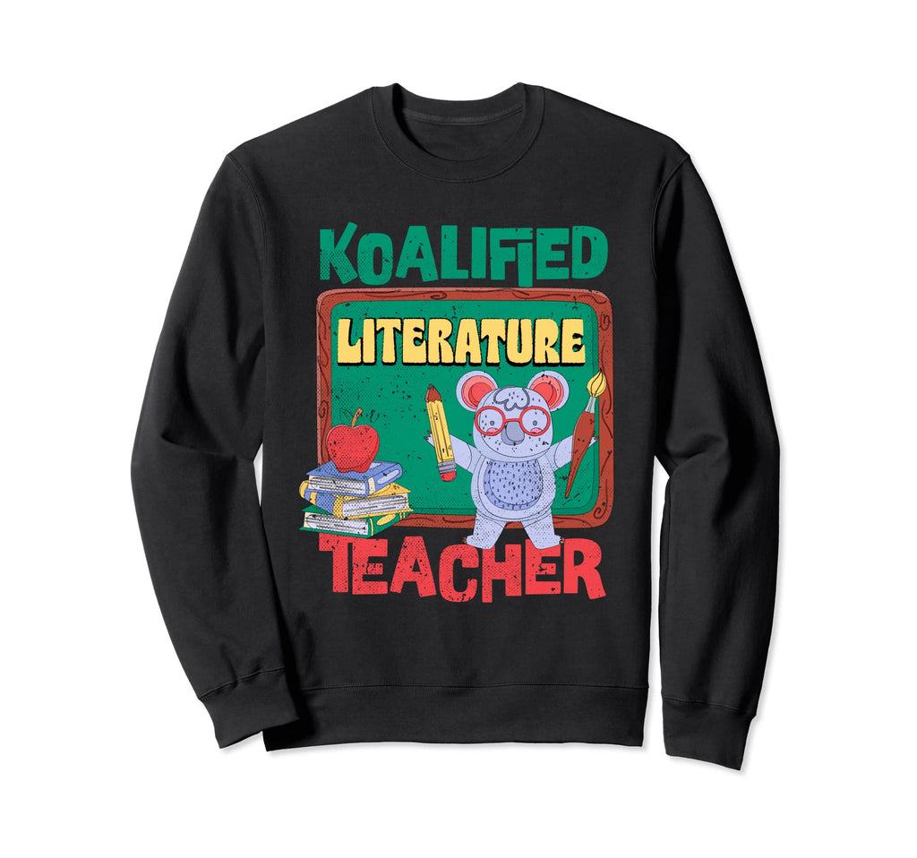 Koalified Literature Teacher Sweatshirt - Aesthetic Graphic for Adults - T-Shirt, Sweatshirt, Hoodie
