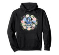 Dragon Reading Book Florals Fantasy Hoodie - Streetwear Style Men Women - T-Shirt, Sweatshirt, Hoodie