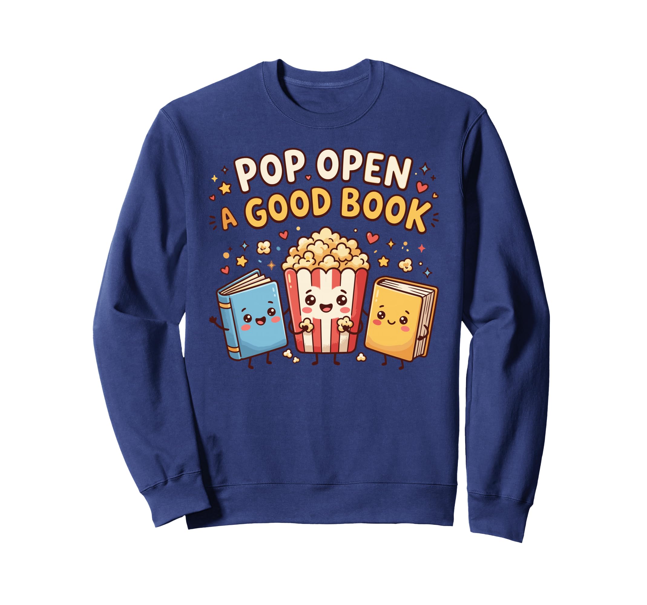 Pop Open Good Book School Sweatshirt - Fun Novelty Design Men Women - T-Shirt, Sweatshirt, Hoodie