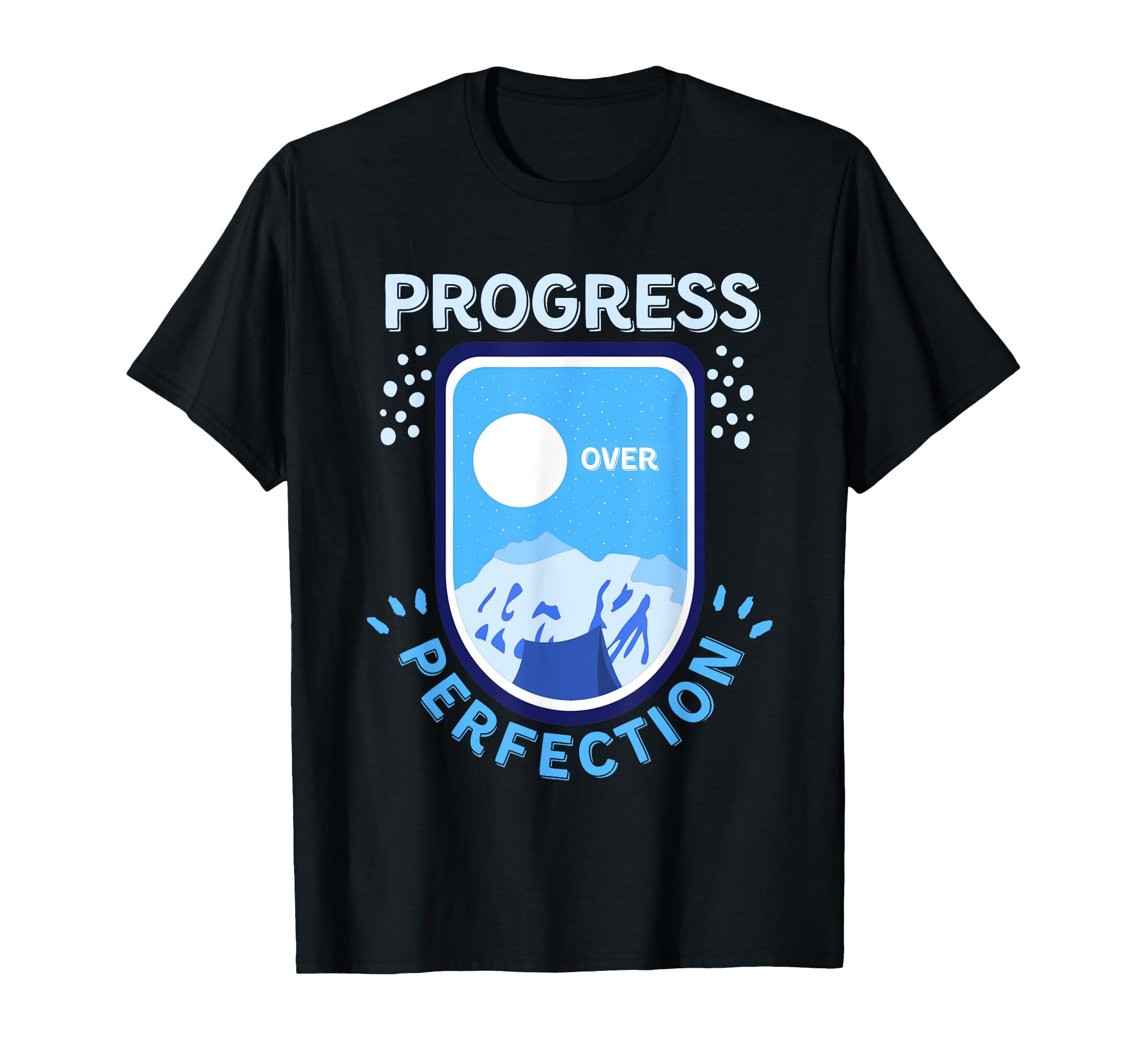 Uplifting Positive Progress Over Hoodie - Minimalist Print Men Women - T-Shirt, Sweatshirt, Hoodie
