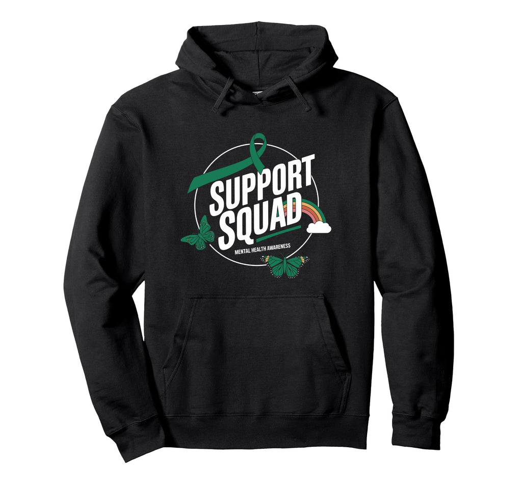 Mental Health Awareness Month Green Hoodie - Fun Novelty Design Unisex - T-Shirt, Sweatshirt, Hoodie