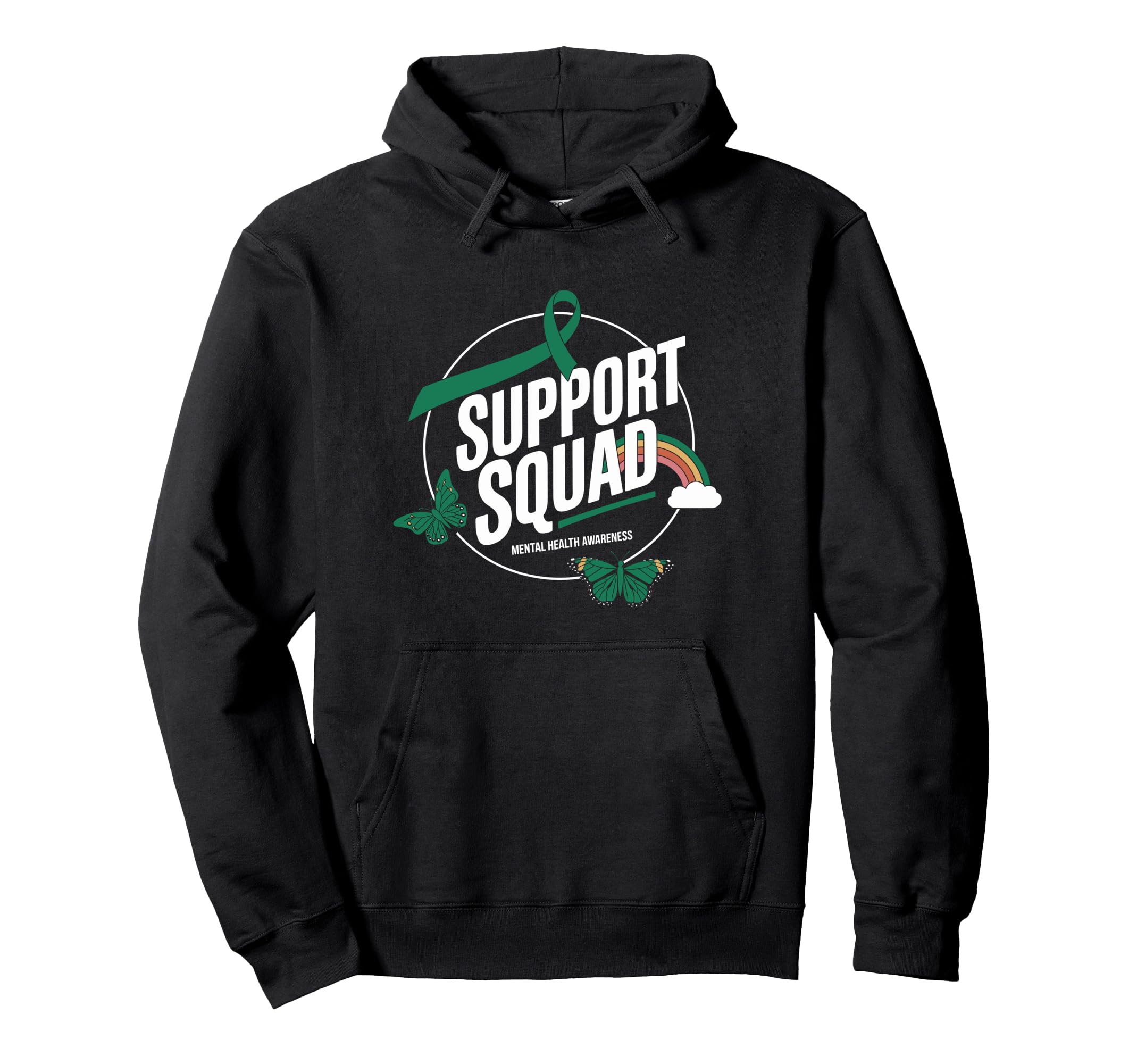 Mental Health Awareness Month Green Hoodie - Fun Novelty Design Unisex - T-Shirt, Sweatshirt, Hoodie