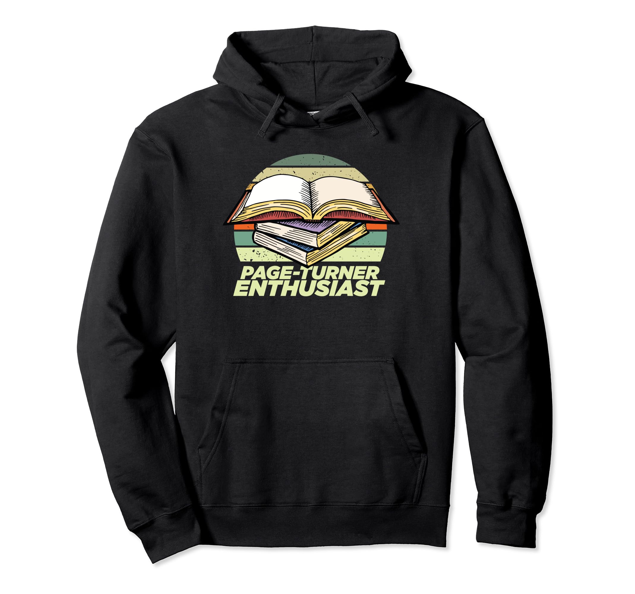 Page Turner Enthusiast Books Hoodie - Minimalist Print for Adults - T-Shirt, Sweatshirt, Hoodie