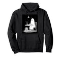 Ghost Drinking Tea And Reading Book Hoodie - Graphic Print for Adults - T-Shirt, Sweatshirt, Hoodie