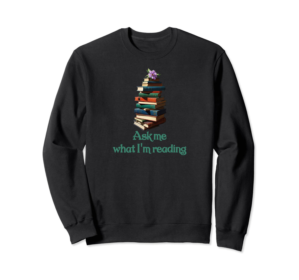 Book Worm Book Stack Reading Addict Sweatshirt - Unique Graphic for Adults - T-Shirt, Sweatshirt, Hoodie