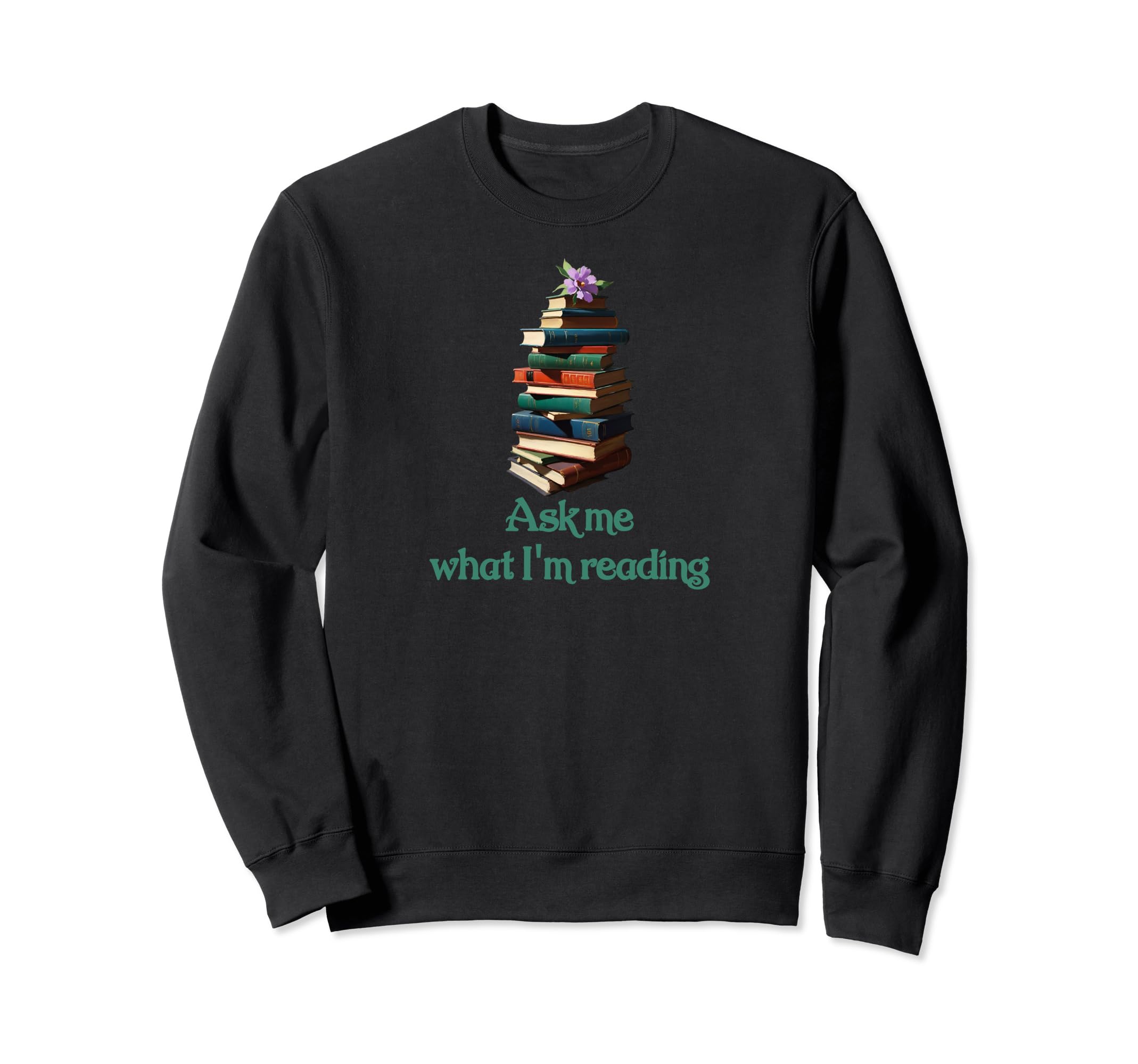 Book Worm Book Stack Reading Addict Sweatshirt - Unique Graphic for Adults - T-Shirt, Sweatshirt, Hoodie