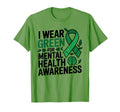 I Wear Green Mental Health Awareness T-Shirt - Novelty Apparel for Adults - T-Shirt, Sweatshirt, Hoodie