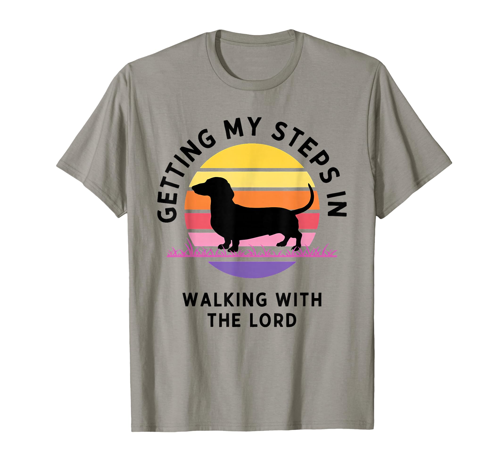 Getting My Steps Walking Lord Dachshund T-Shirt - Trendy Graphic Unisex - T-Shirt, Sweatshirt, Hoodie