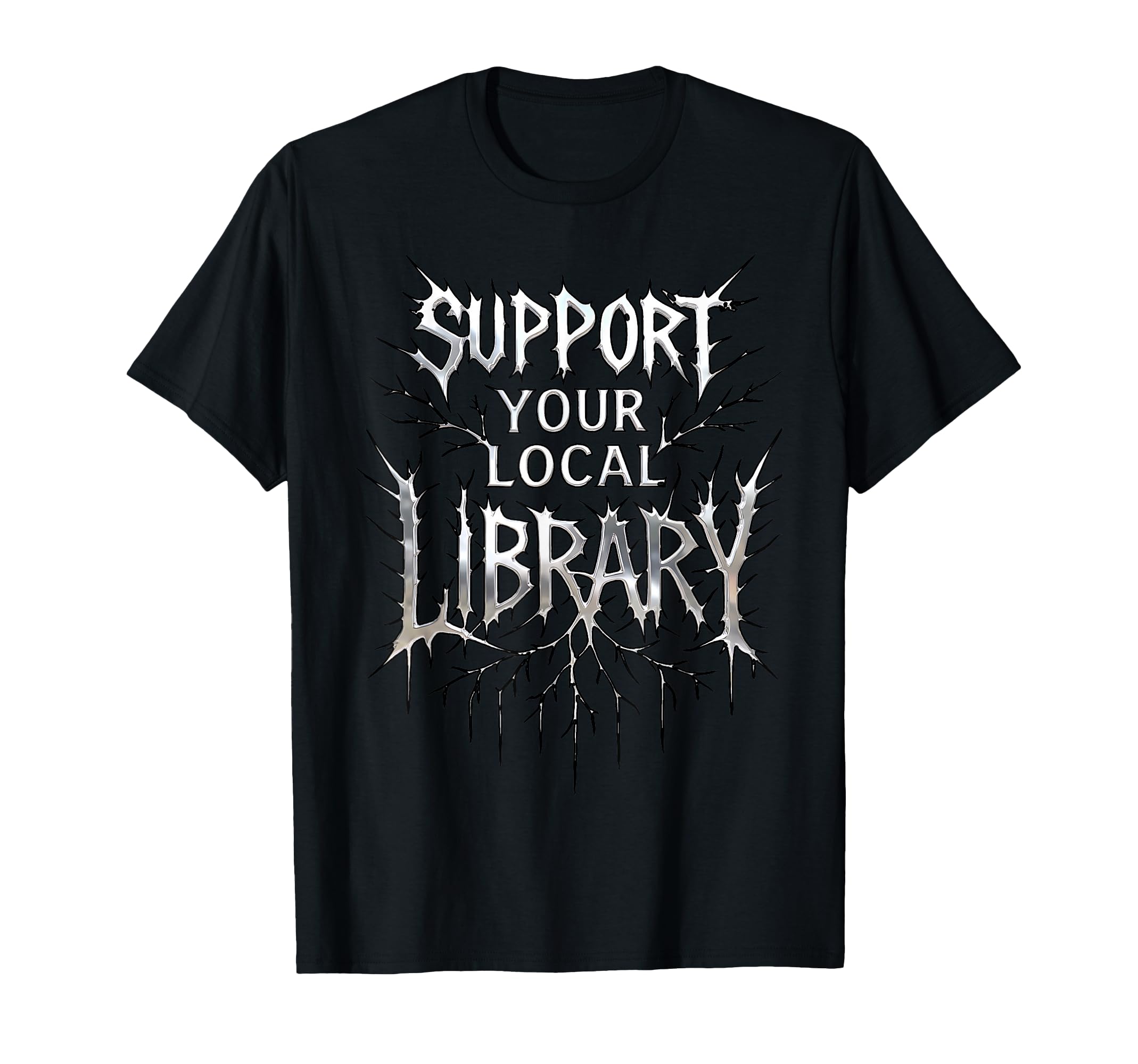 Support Your Local Library Death T-Shirt - Custom Art Print for Adults - T-Shirt, Sweatshirt, Hoodie