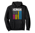 Pansexual Pride Human Lgbt Hoodie - Casual Everyday Wear for Adults - T-Shirt, Sweatshirt, Hoodie