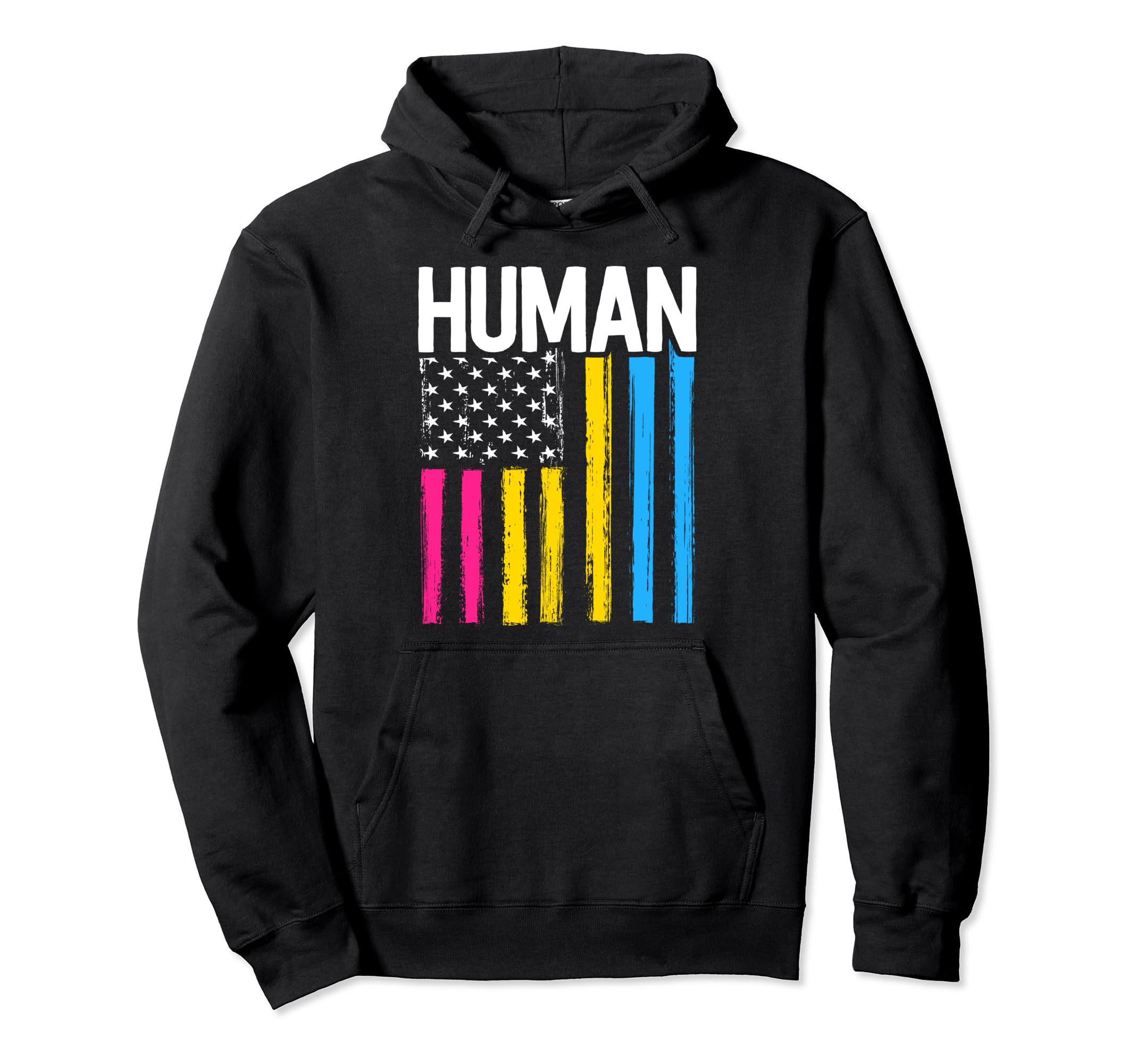 Pansexual Pride Human Lgbt Hoodie - Casual Everyday Wear for Adults - T-Shirt, Sweatshirt, Hoodie