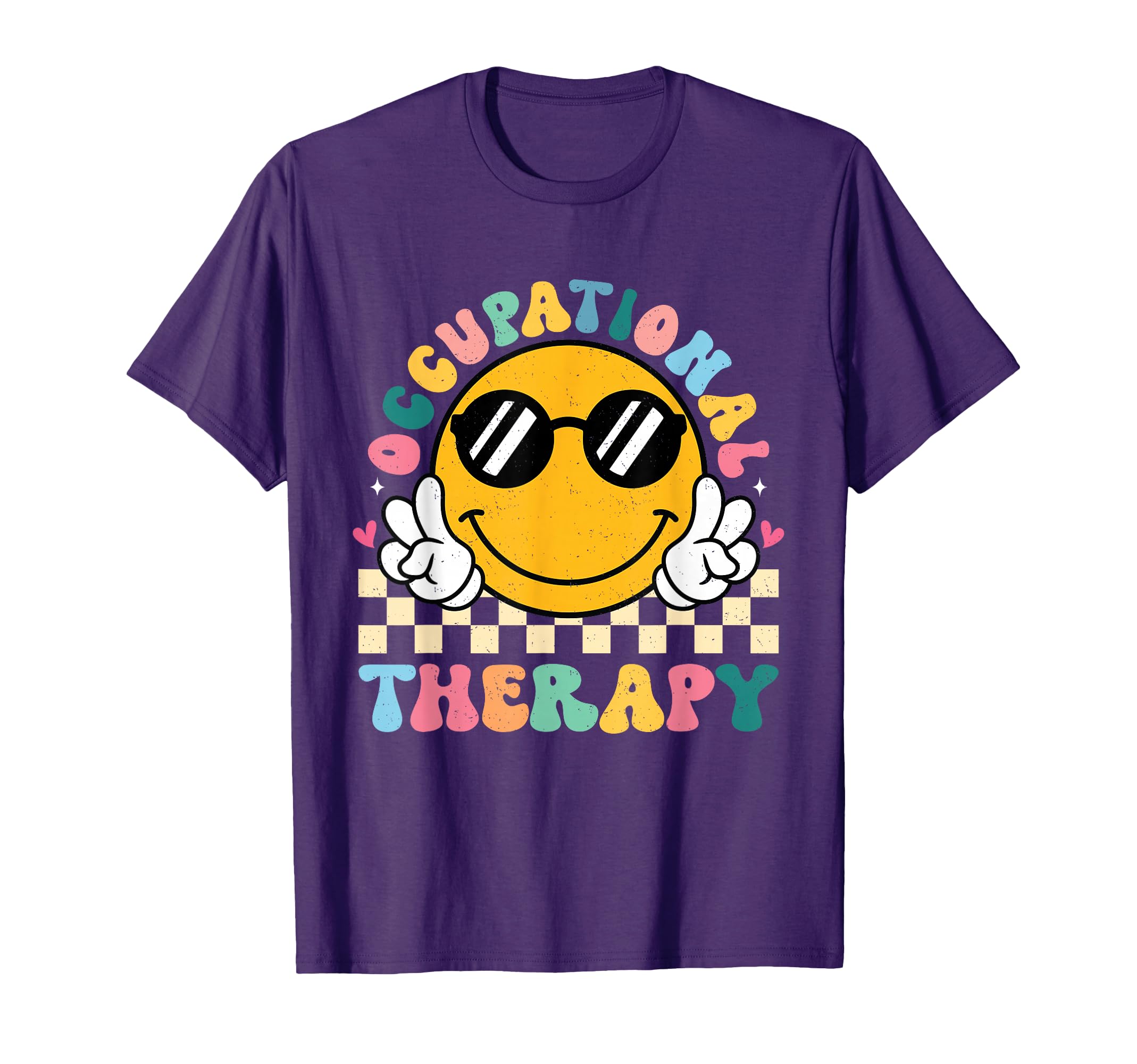 Groovy Occupational Therapy Smile T-Shirt - Aesthetic Graphic for Adults - T-Shirt, Sweatshirt, Hoodie