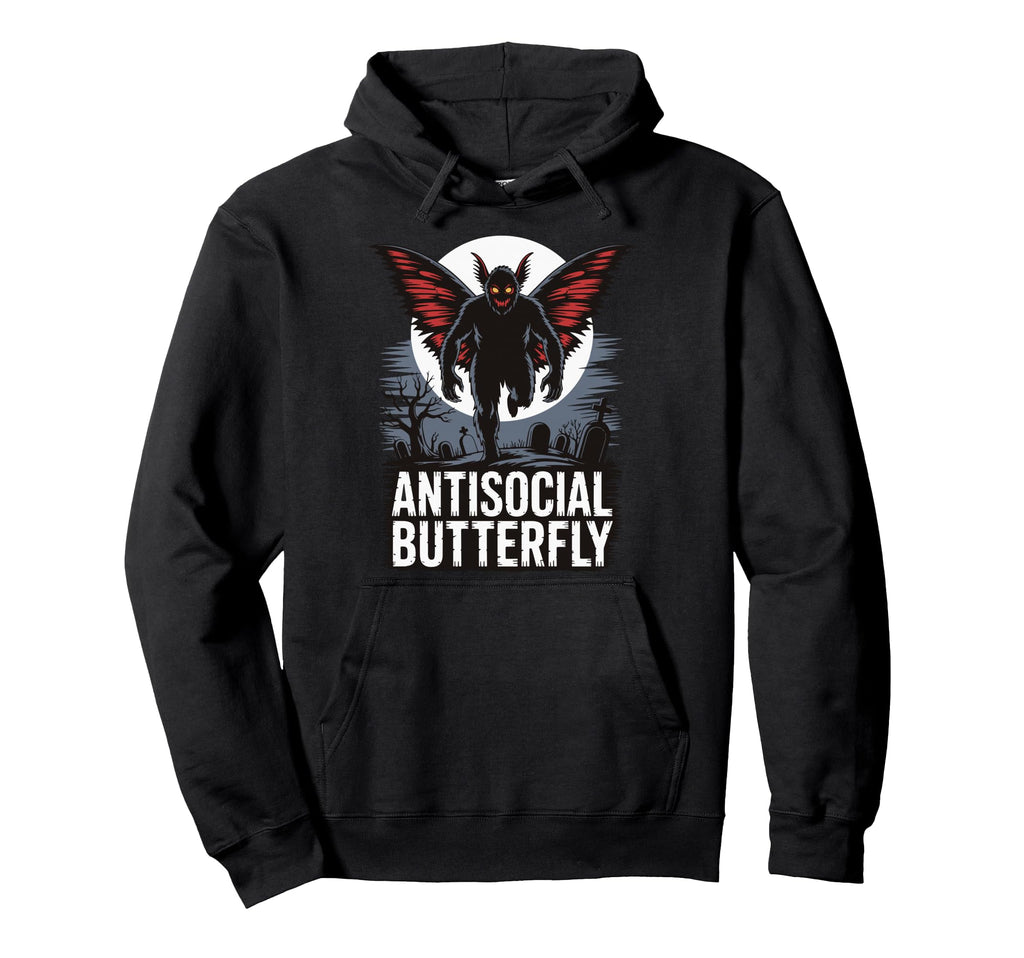 Cryptid Cryptozoology Mothman Hoodie - Fun Novelty Design Men Women - T-Shirt, Sweatshirt, Hoodie