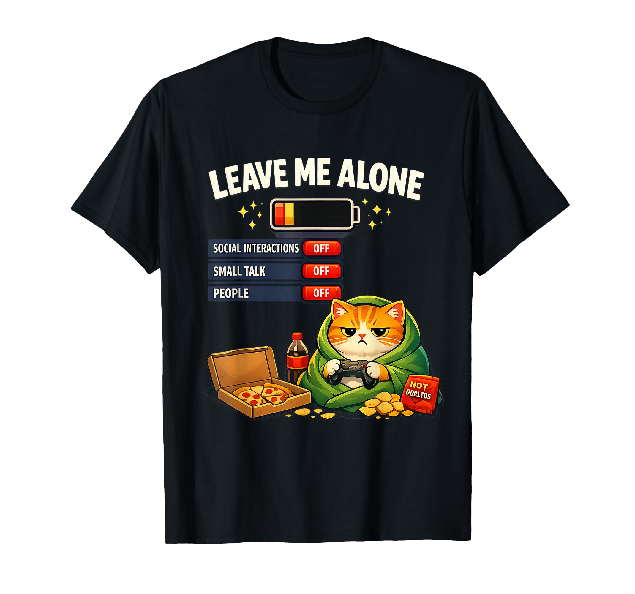 Leave Me Alone Funny Introvert Gamer T-Shirt - Aesthetic Graphic Unisex - T-Shirt, Sweatshirt, Hoodie