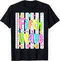 Hello 5th Grade Striped Colorful Back to School Kid Girl Boy T-Shirt Unisex T-shirt, Sweatshirt, Hoodie, Long Sleeve Tee - T-Shirt, Sweatshirt, Hoodie