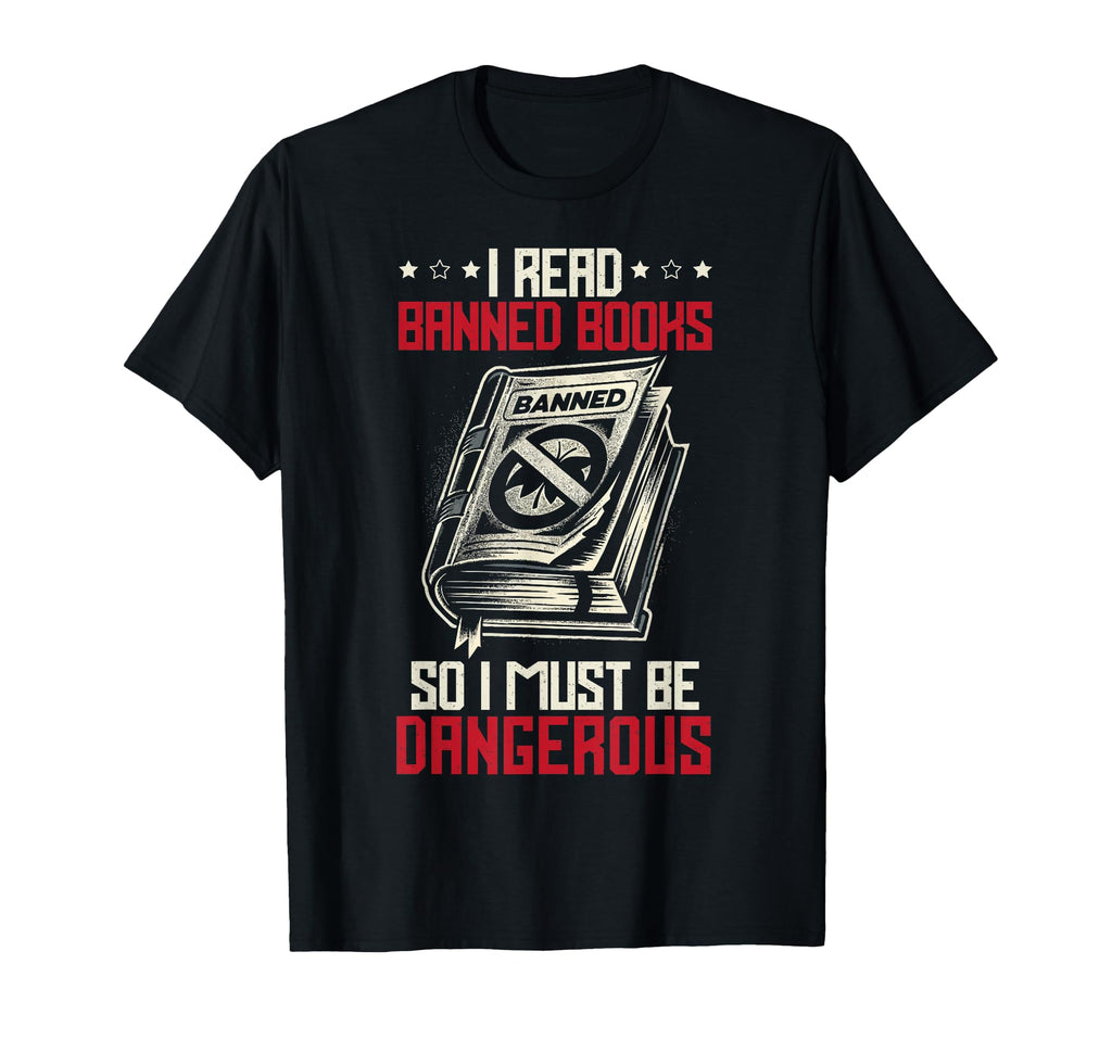 Read Banned Books Bookworm Book T-Shirt - Casual Everyday Wear Unisex - T-Shirt, Sweatshirt, Hoodie