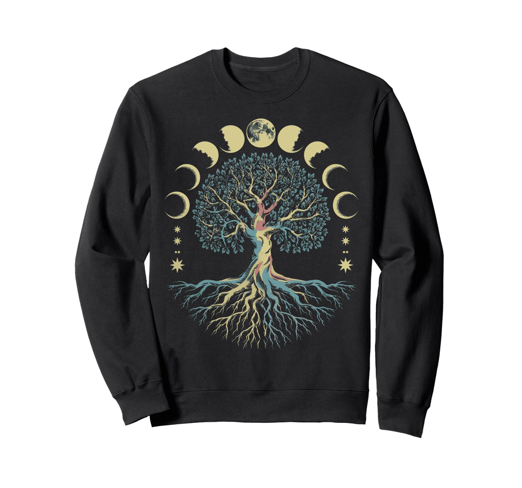 Tree Life Moon Phases As Above So Sweatshirt - Fun Novelty Design Unisex - T-Shirt, Sweatshirt, Hoodie