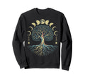 Tree Life Moon Phases As Above So Sweatshirt - Minimalist Print Unisex - T-Shirt, Sweatshirt, Hoodie