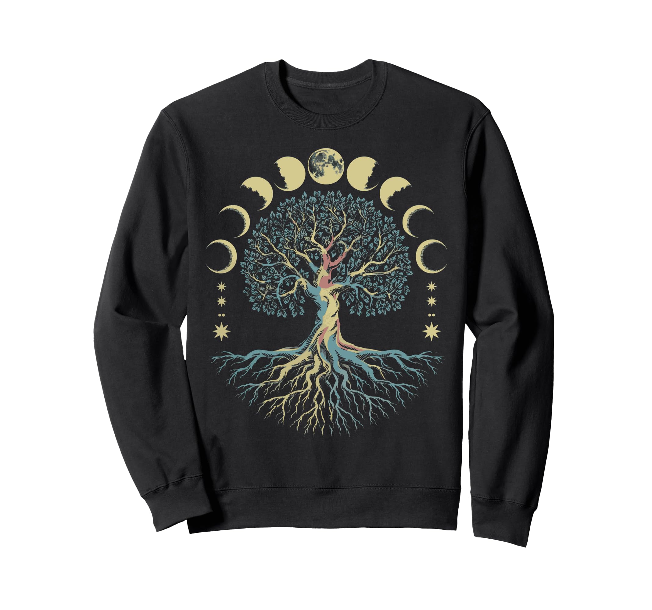Tree Life Moon Phases As Above So Sweatshirt - Custom Art Print Men Women - T-Shirt, Sweatshirt, Hoodie
