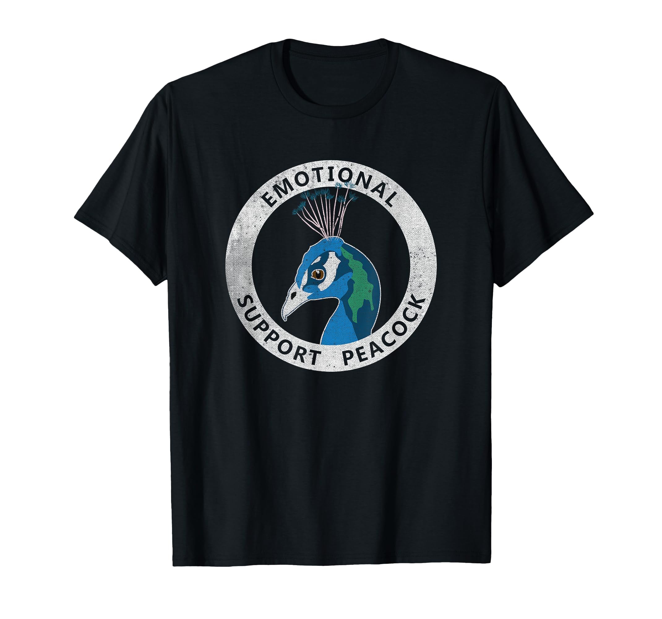 Emotional Support Peacock T-Shirt - Novelty Apparel for Adults - T-Shirt, Sweatshirt, Hoodie