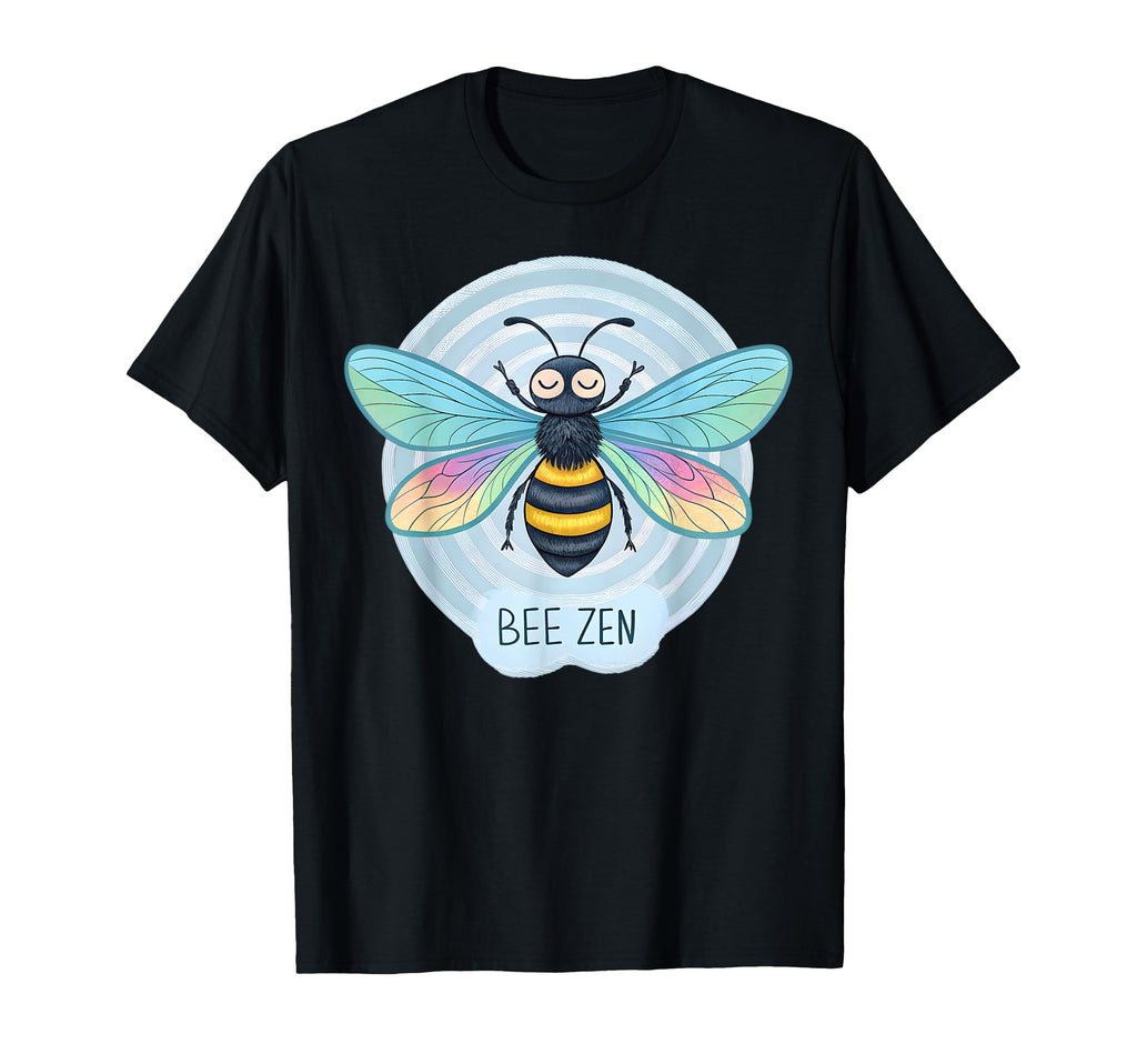 Yoga Bee Zen Mindfulness Meditation T-Shirt - Trendy Graphic for Adults - T-Shirt, Sweatshirt, Hoodie