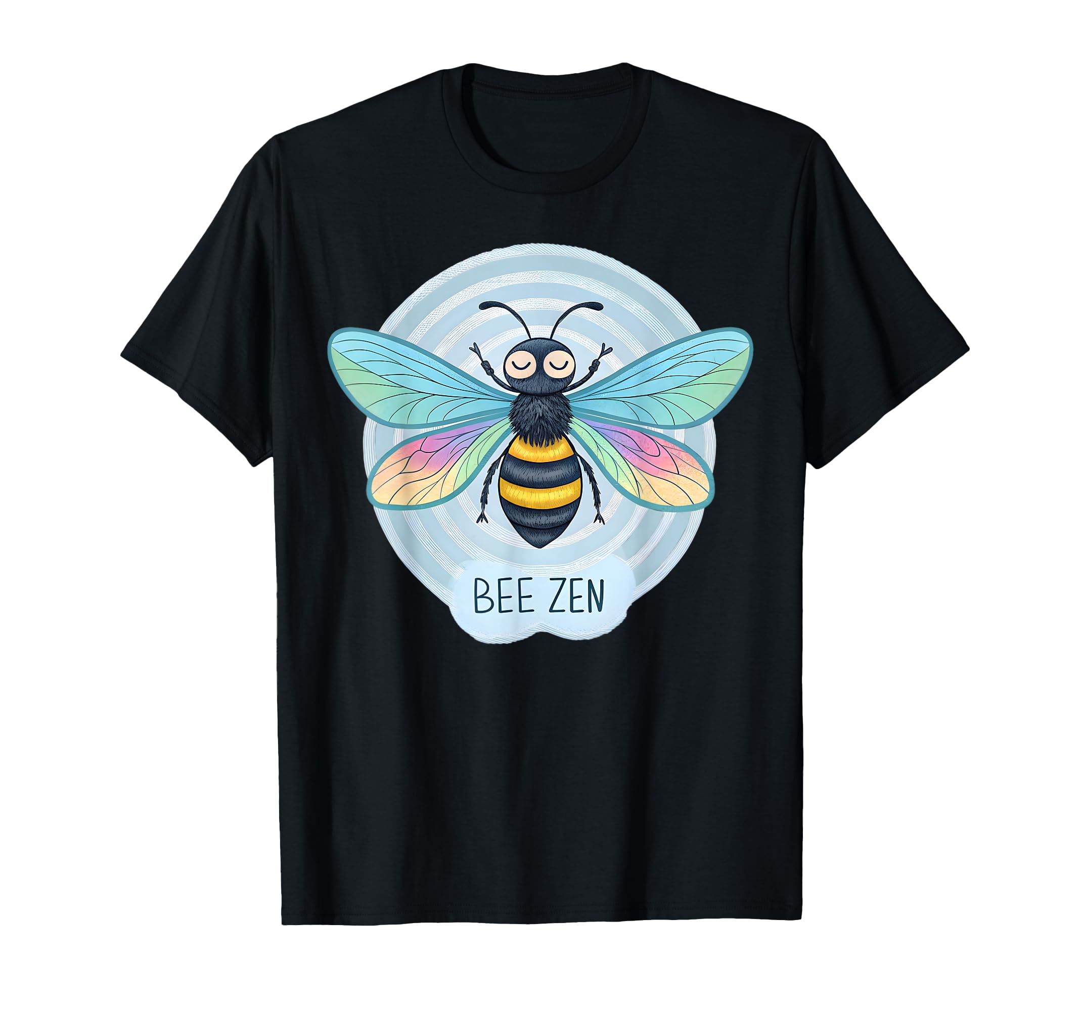 Yoga Bee Zen Mindfulness Meditation T-Shirt - Trendy Graphic for Adults - T-Shirt, Sweatshirt, Hoodie