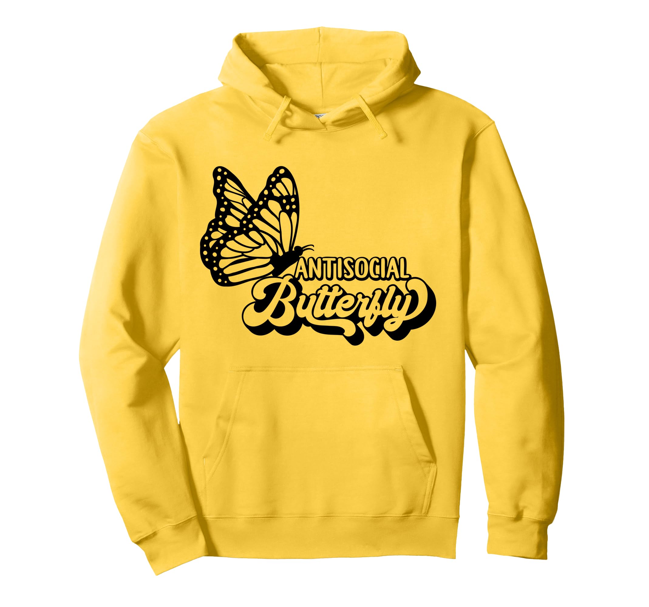 Antisocial Butterfly Hoodie - Graphic Print Unisex - T-Shirt, Sweatshirt, Hoodie
