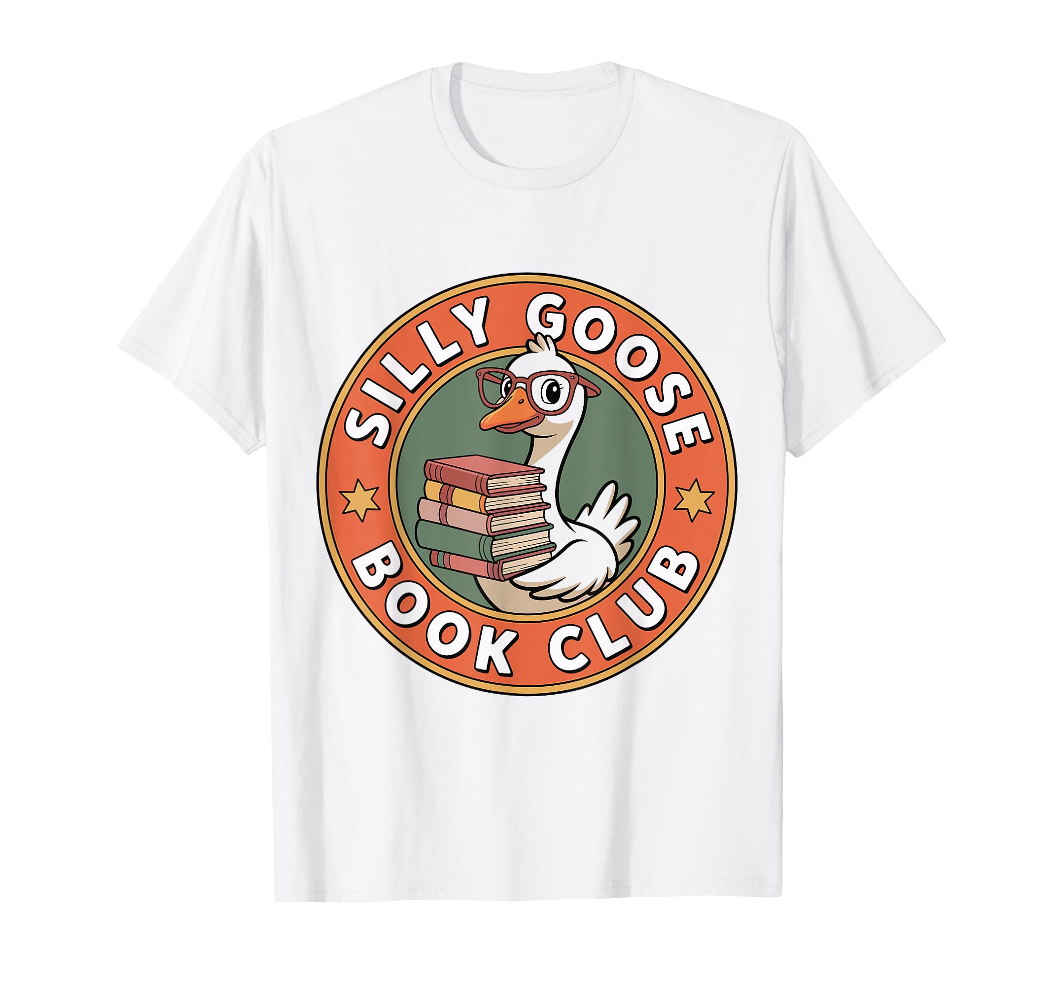 Silly Goose Book Club Cozy Reading T-Shirt - Minimalist Print for Adults - T-Shirt, Sweatshirt, Hoodie