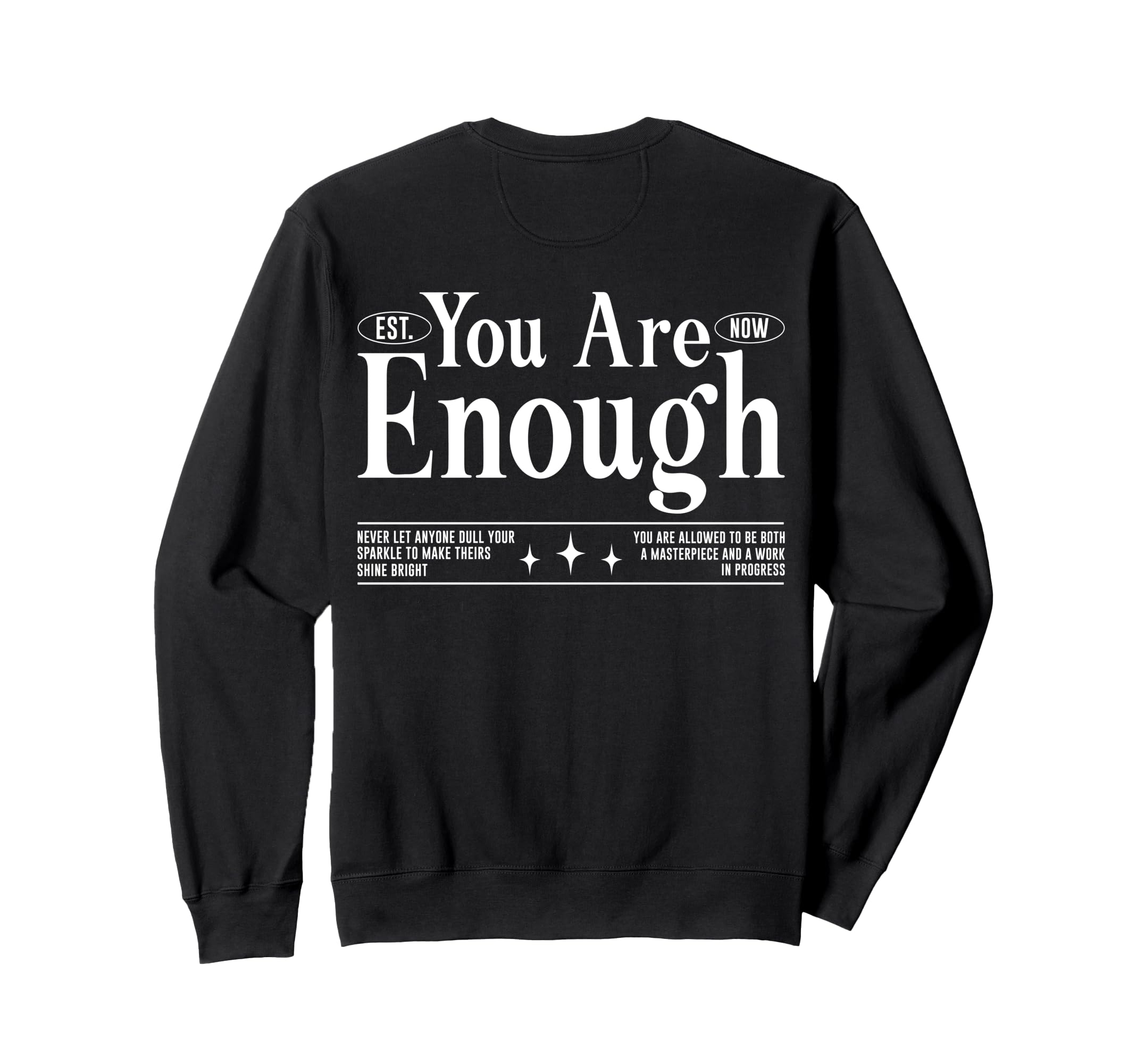 You Are Enough Utilitarian Love Sweatshirt - Aesthetic Graphic Unisex - T-Shirt, Sweatshirt, Hoodie