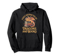 Fantasy Book Fun Easily Distracted Hoodie - Custom Art Print Men Women - T-Shirt, Sweatshirt, Hoodie