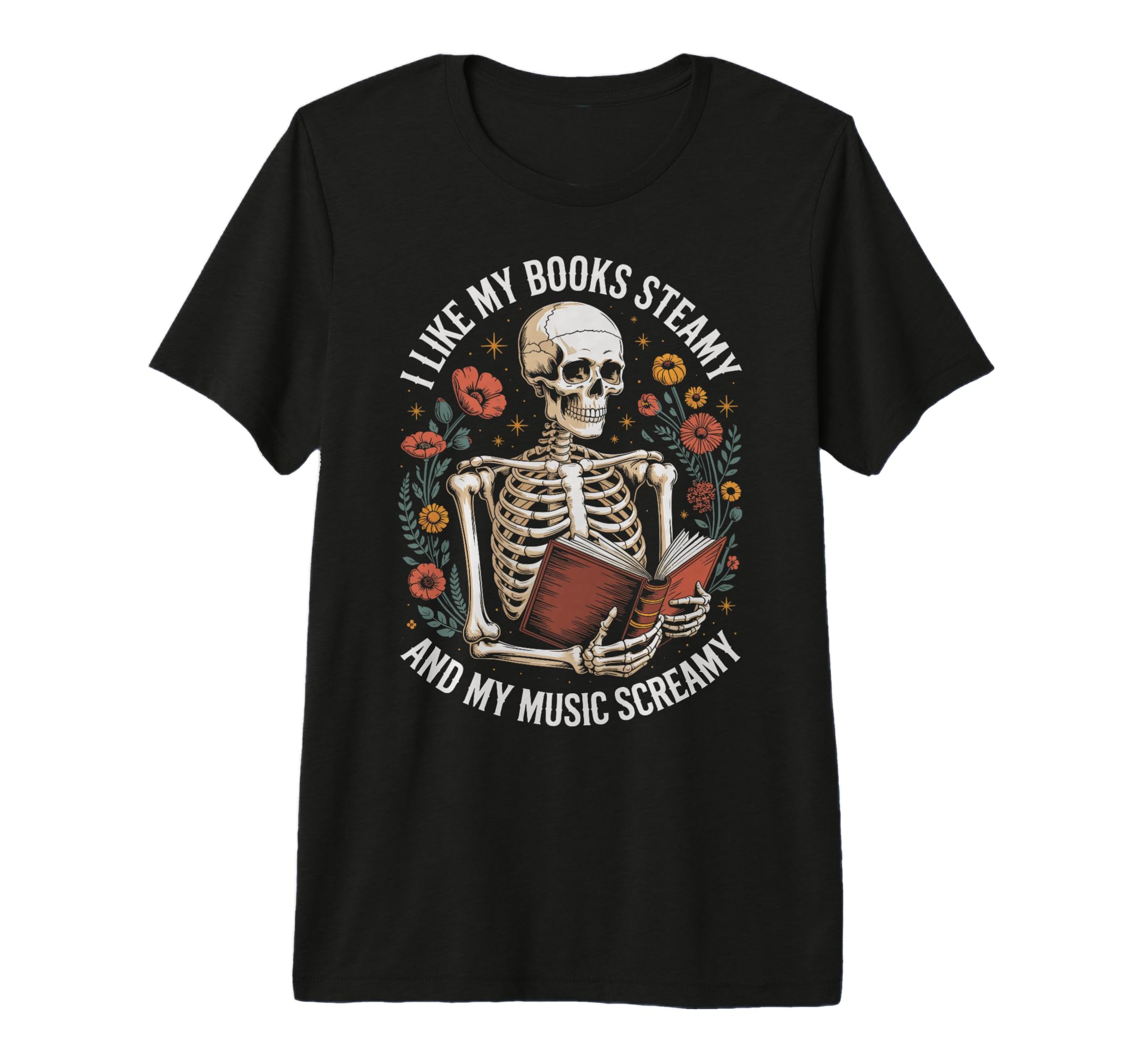I Like My Books Steamy And My Music T-Shirt - Custom Art Print for Adults - T-Shirt, Sweatshirt, Hoodie