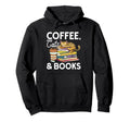 Coffee Book Reading Shirts Cat Lover T-Shirt - Graphic Print Unisex - T-Shirt, Sweatshirt, Hoodie