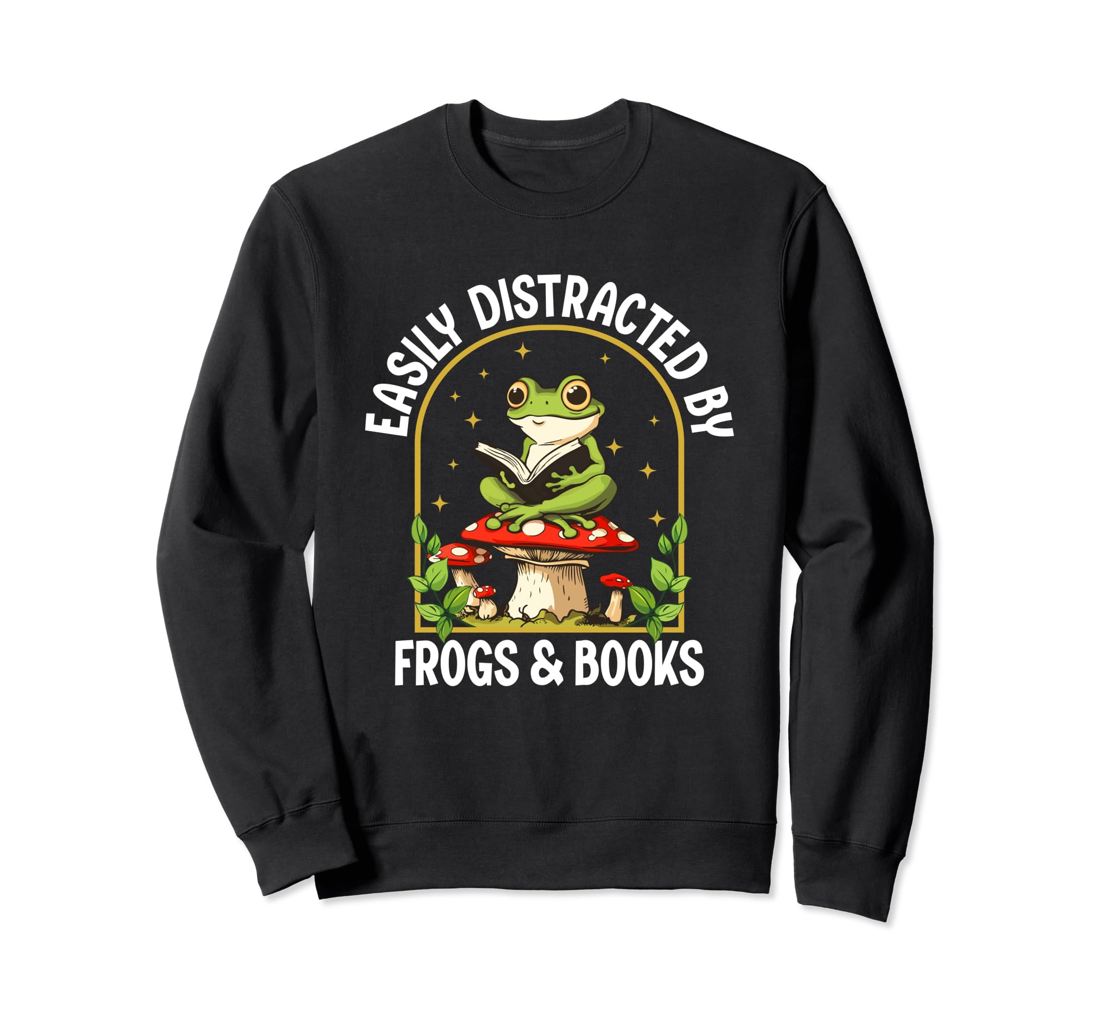 Easily Distracted Books Frogs Sweatshirt - Casual Everyday Wear Unisex - T-Shirt, Sweatshirt, Hoodie