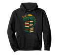 Sleeping Dragon Book Stack Fantasy Art Hoodie - Novelty Apparel for Adults - T-Shirt, Sweatshirt, Hoodie