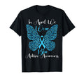 April We Wear Blue Butterfly Autism T-Shirt - Novelty Apparel Men Women - T-Shirt, Sweatshirt, Hoodie