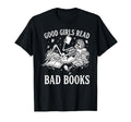 Good Read Bad Books Funny Skeleton Book T-Shirt - Custom Art Print Unisex - T-Shirt, Sweatshirt, Hoodie