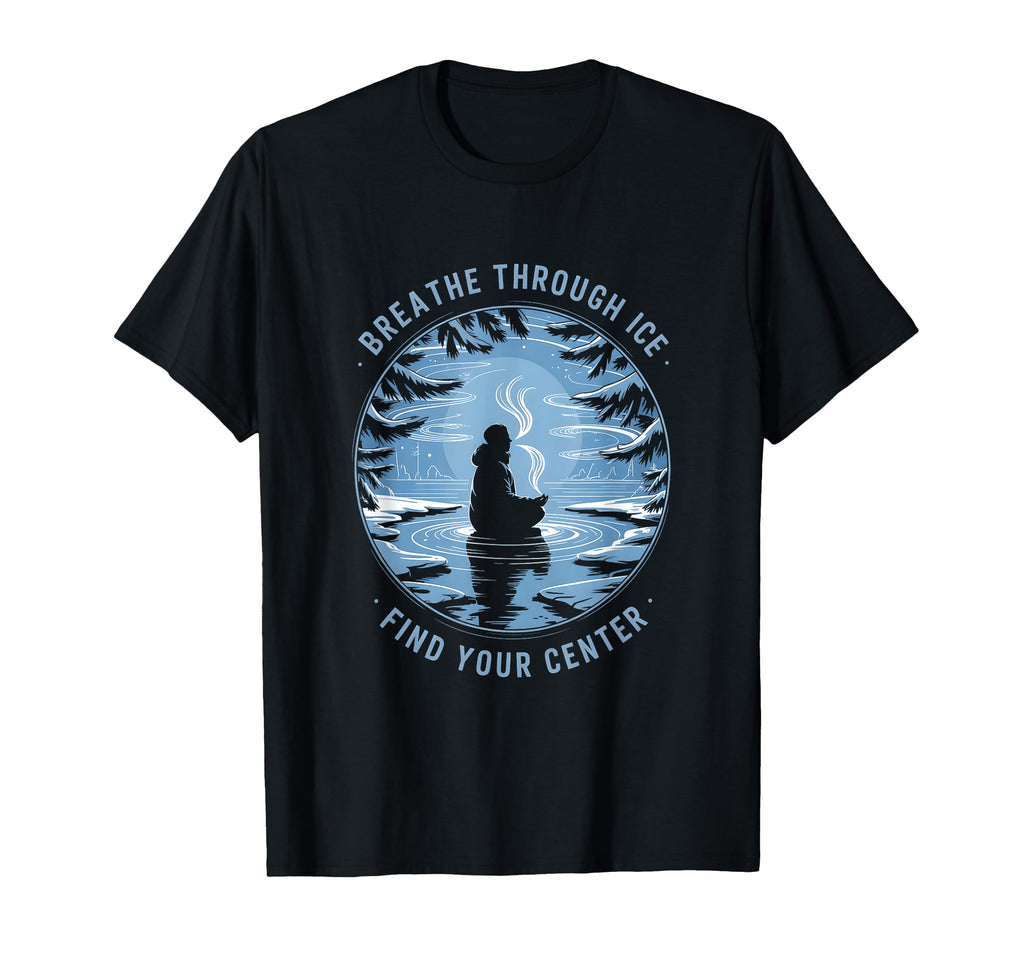 Cold Plunge Breathwork Meditation T-Shirt - Minimalist Print Men Women - T-Shirt, Sweatshirt, Hoodie