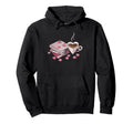 Book And Heart Coffee Readers Cozy Hoodie - Minimalist Print Men Women - T-Shirt, Sweatshirt, Hoodie