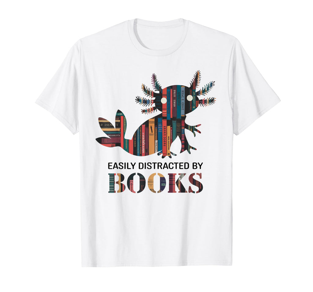 Axolotl Birthday Party Favors Books T-Shirt - Minimalist Print Men Women - T-Shirt, Sweatshirt, Hoodie