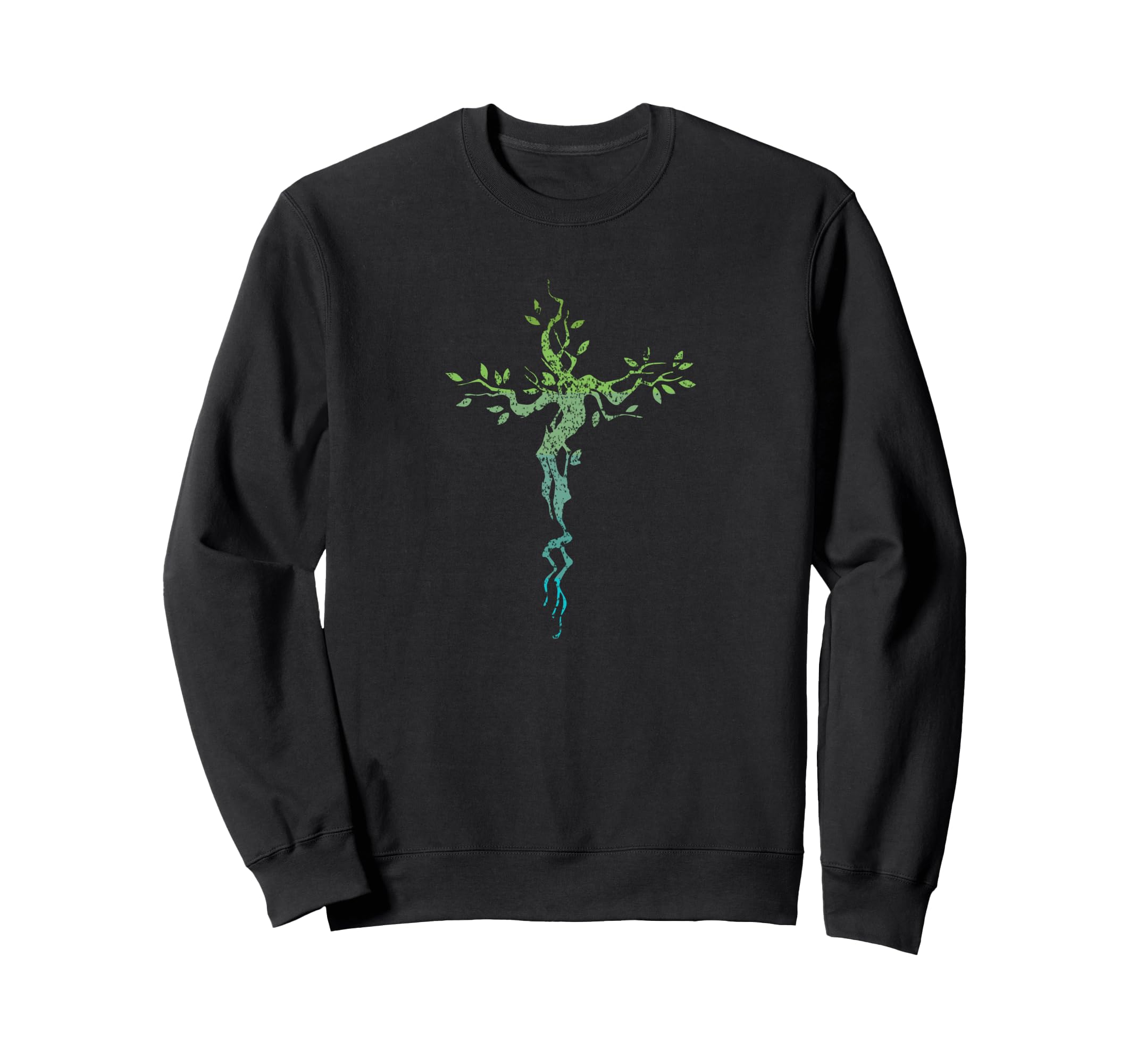 Tree Life Cross Spiritual Sweatshirt - Trendy Graphic Unisex - T-Shirt, Sweatshirt, Hoodie