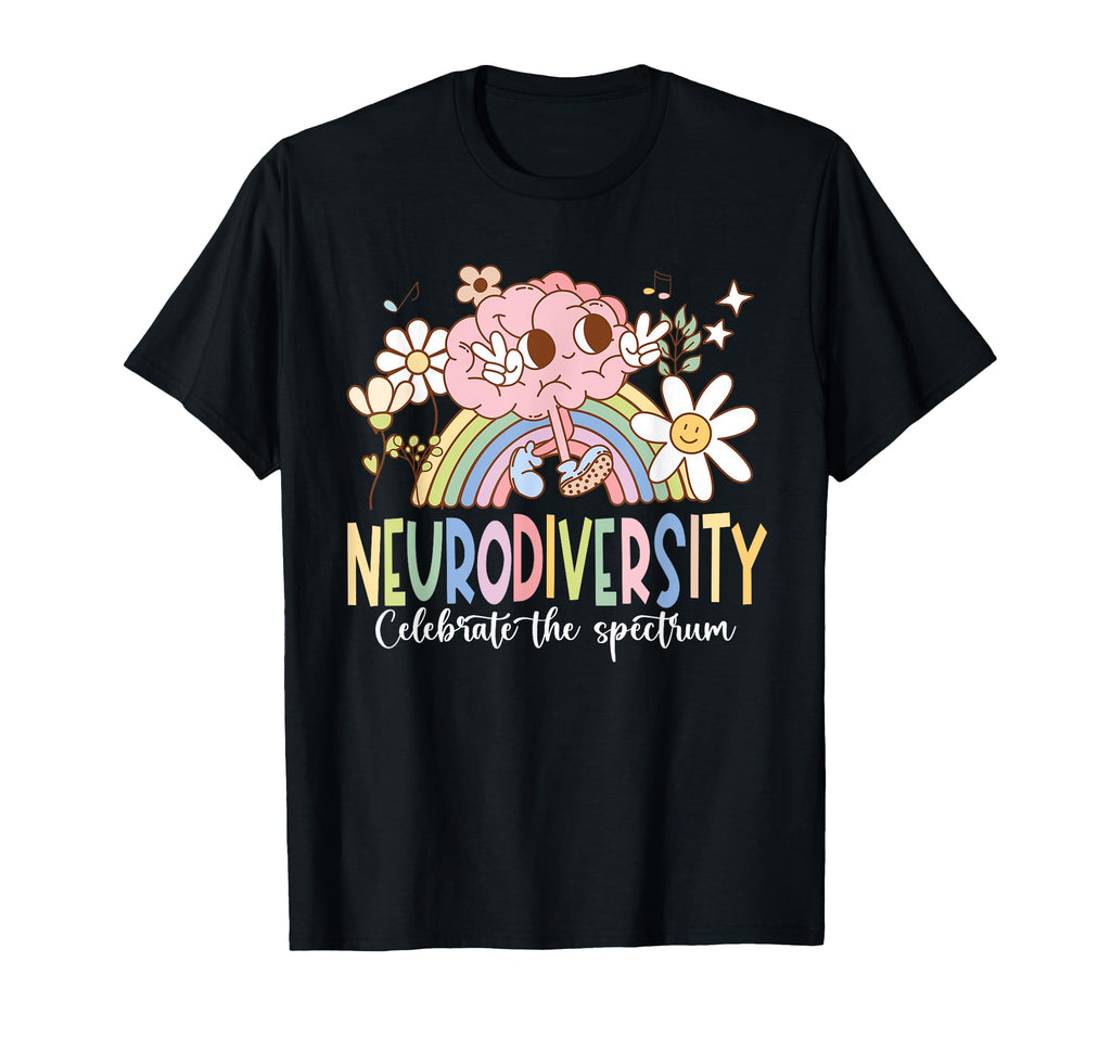 Neurodiversity Celebrate Spectrum T-Shirt - Custom Art Print for Adults - T-Shirt, Sweatshirt, Hoodie