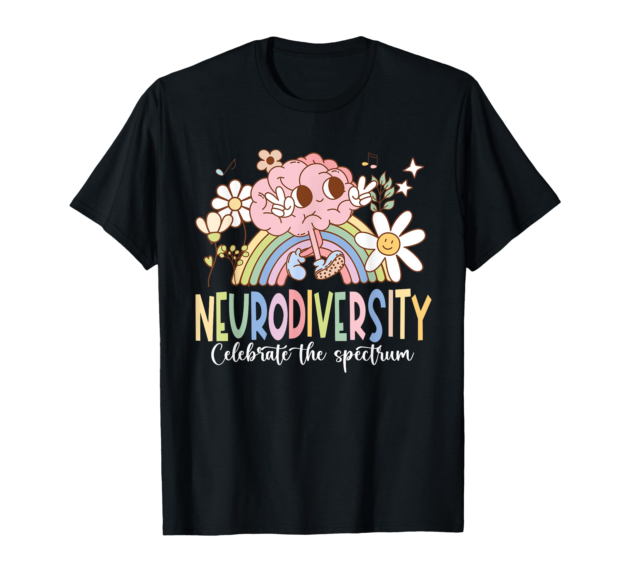 Neurodiversity Celebrate Spectrum T-Shirt - Custom Art Print for Adults - T-Shirt, Sweatshirt, Hoodie