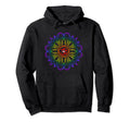 Om Symbol Colorful Mandala Geometry Hoodie - Fun Novelty Design Men Women - T-Shirt, Sweatshirt, Hoodie