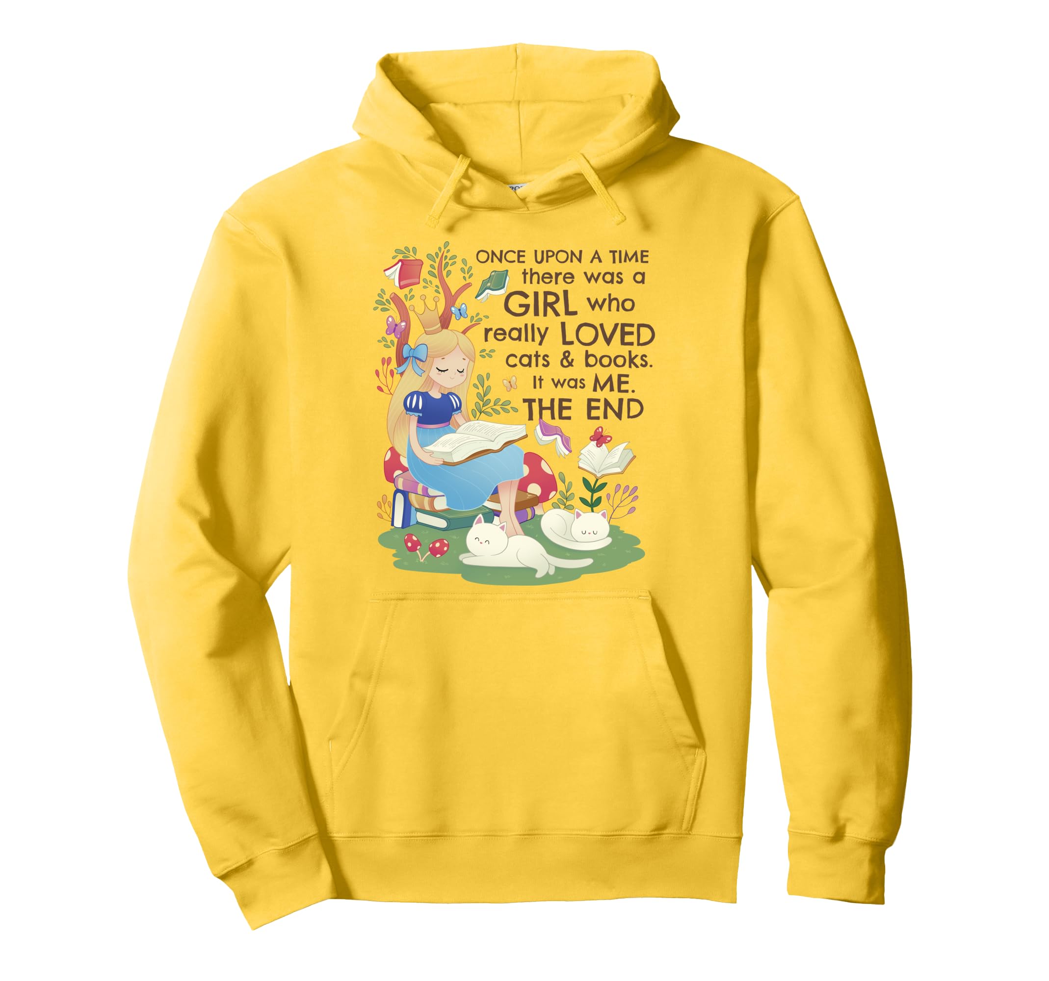 Womens Funny Cozy Once Upon Time Hoodie - Fun Novelty Design Men Women - T-Shirt, Sweatshirt, Hoodie
