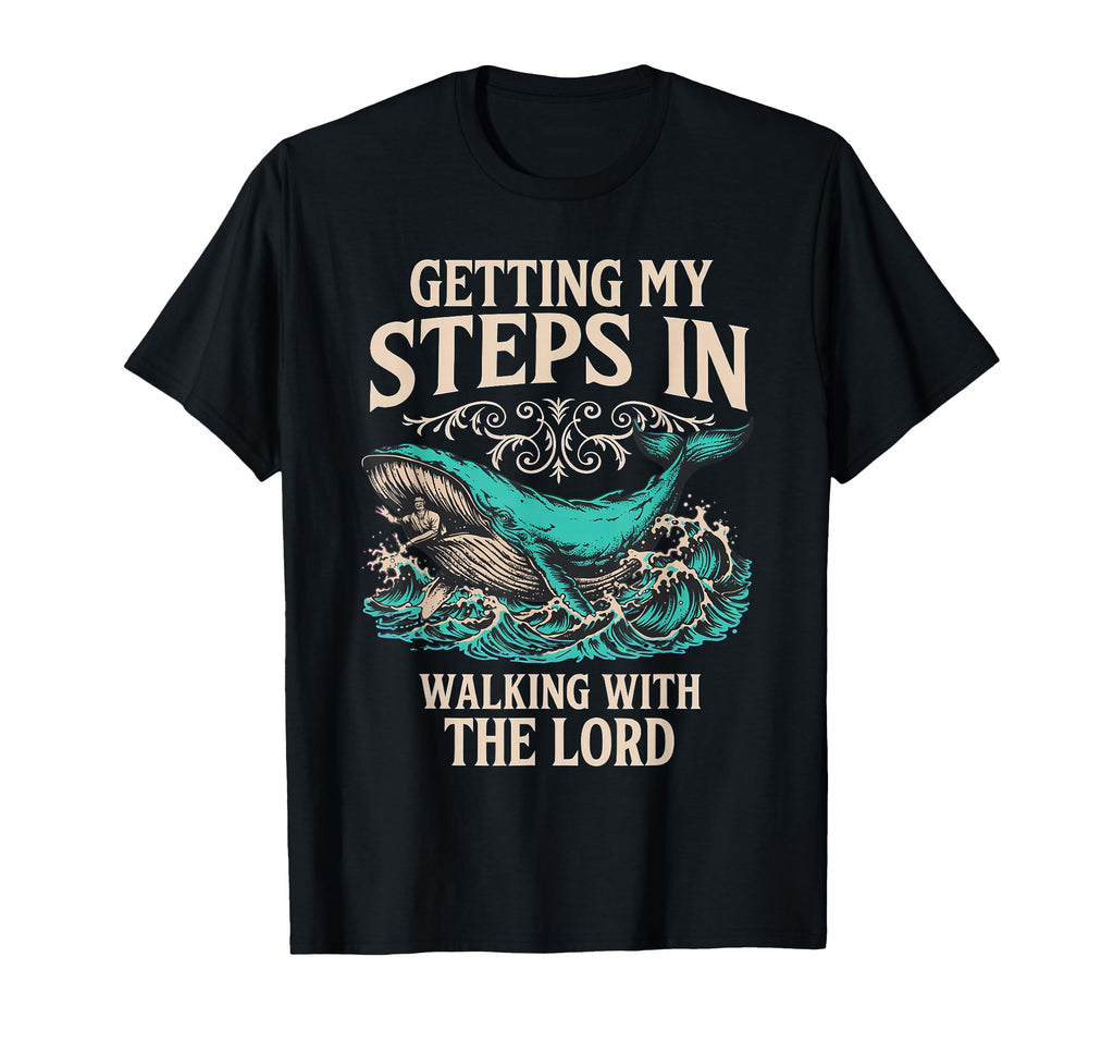 Getting My Steps Walking Lord Blue Whale T-Shirt - Unique Graphic Unisex - T-Shirt, Sweatshirt, Hoodie