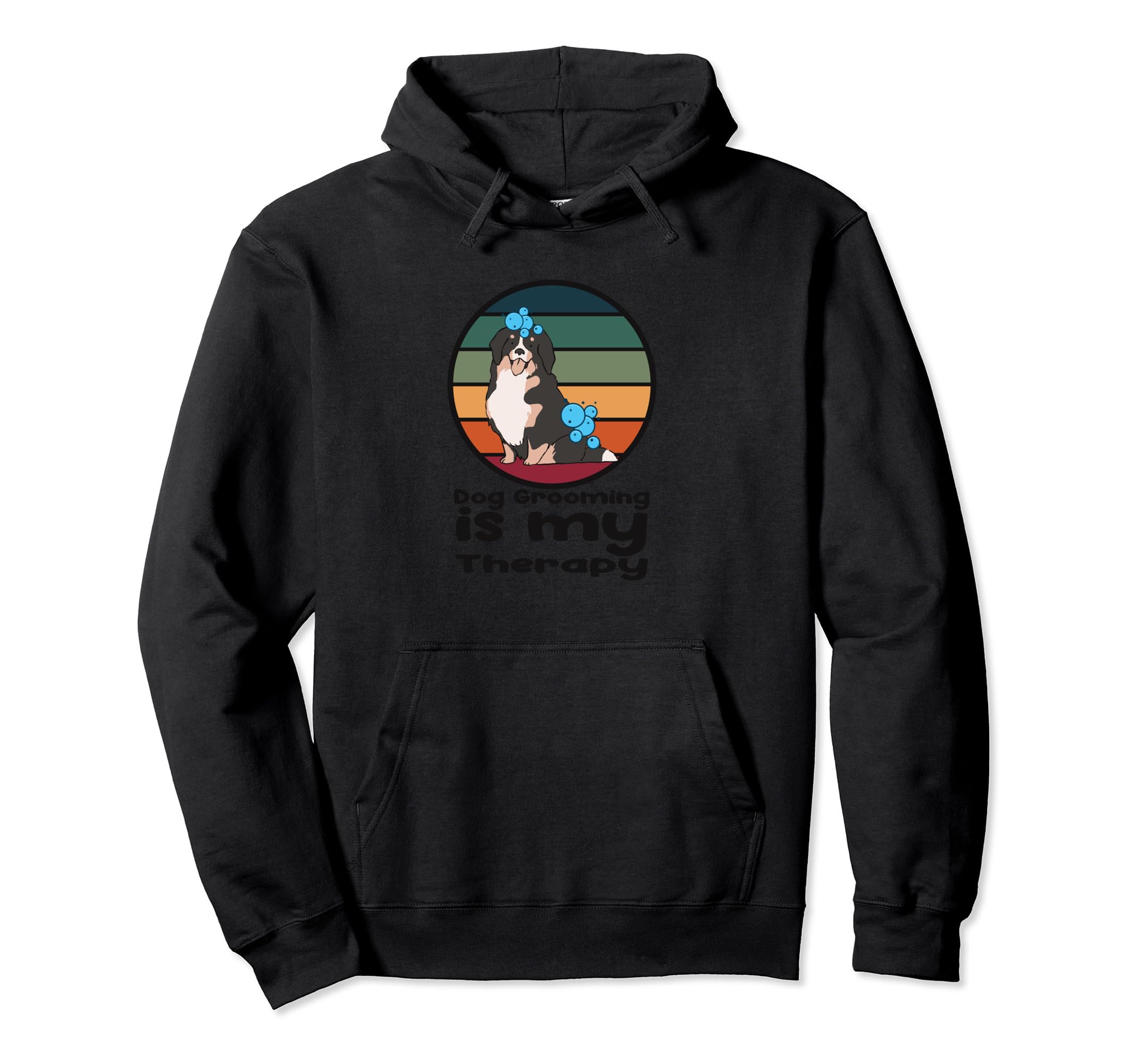 Dog Grooming As Therapy Puppy Hoodie - Trendy Graphic for Adults - T-Shirt, Sweatshirt, Hoodie