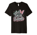 Anti Social Butterfly T-Shirt - Streetwear Style Men Women - T-Shirt, Sweatshirt, Hoodie