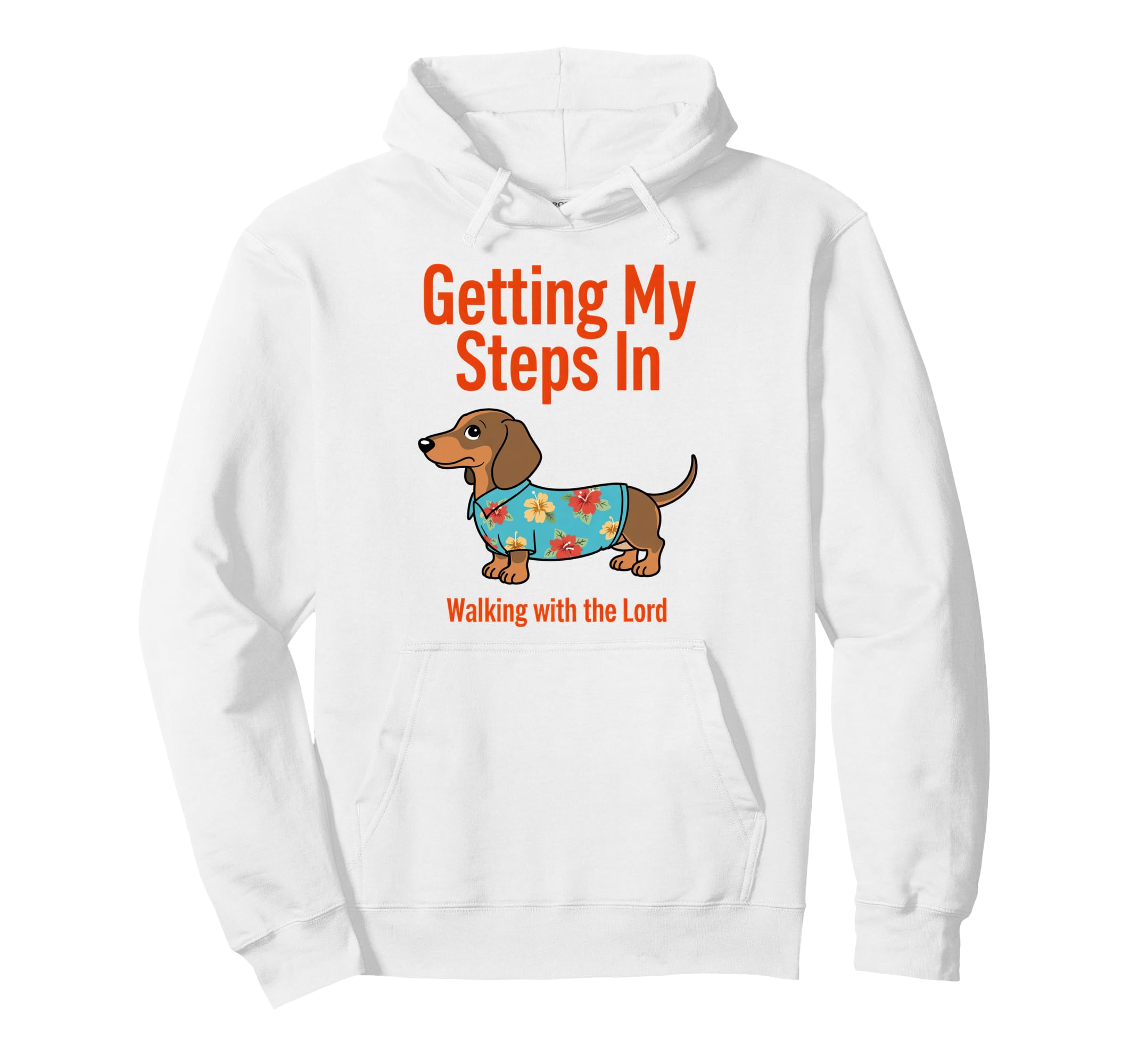 Getting My Steps Walking Lord Dachshund Hoodie - Minimalist Print Men Women - T-Shirt, Sweatshirt, Hoodie