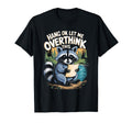 Funny Raccoon Overthinking Coffee T-Shirt - Streetwear Style for Adults - T-Shirt, Sweatshirt, Hoodie