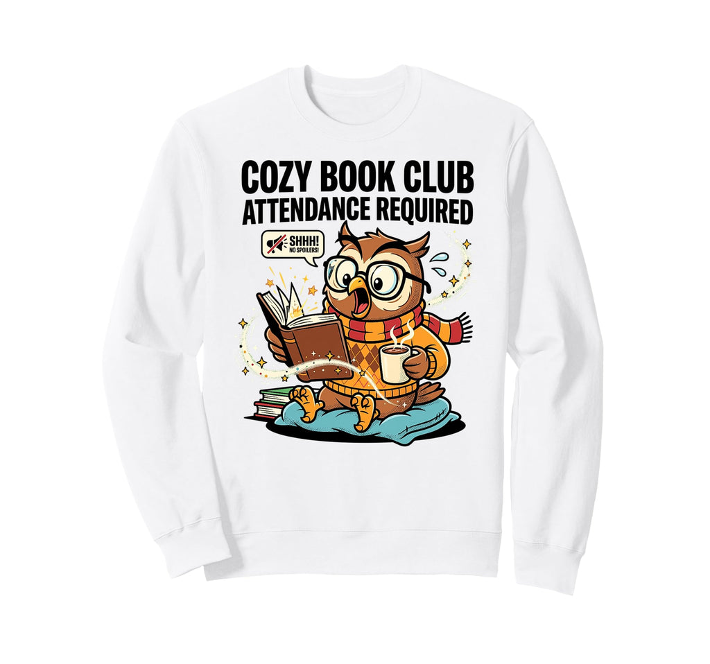 Cozy Attendance Required Shhh No Sweatshirt - Unique Graphic Unisex - T-Shirt, Sweatshirt, Hoodie